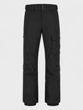 Men's black waterproof insulated ski pants - front view