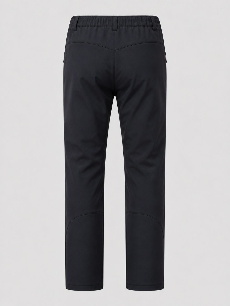 Men's snow pants, back view